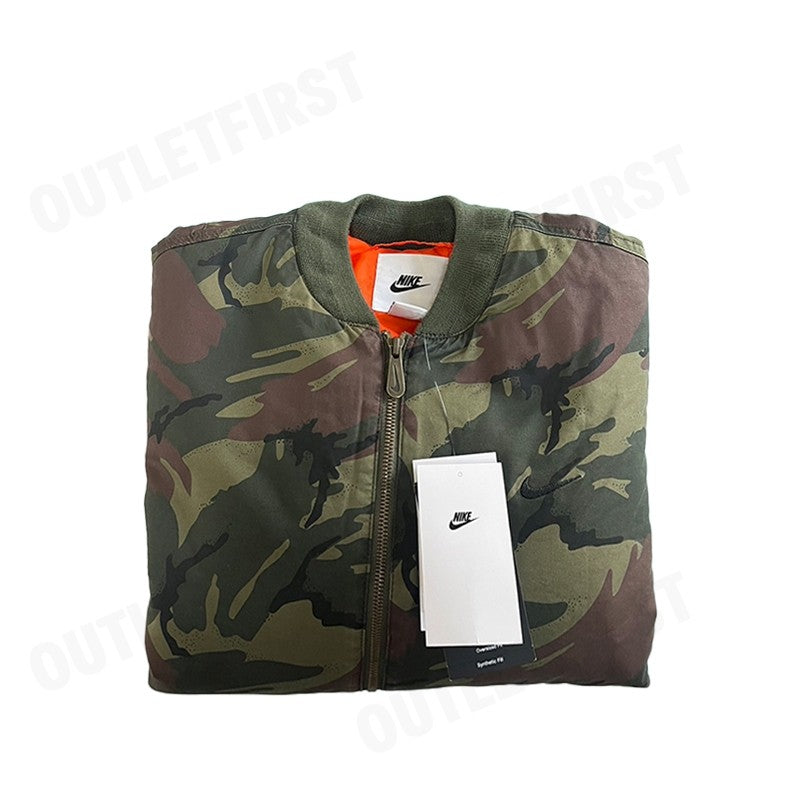 NIKE รุ่น LIFE MEN'S WOVEN MA1 FLIGHT JACKET CODE: FB7592 222 เสื้อโค้ทแจ็คเก็ต เสื้อแจ็คเก็ตแขนยาว เสื้อโค้ท