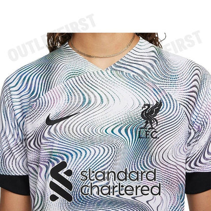 NIKE รุ่น WOMENS AWAY STADIUM JERSEY 22/23 CODE: DN2732 101 เสื้อยืดคอกลม เสื้อยืด เสื้อคอกลมผู้หญิง