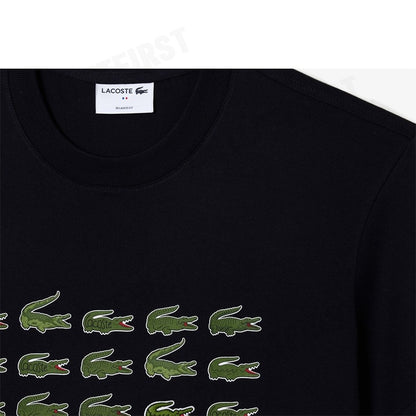 LACOSTE รุ่น COTTON CROCODILE PRINT T-SHIRT CODE: TH6388 10 HDE เสื้อยืดคอกลม เสื้อยืดแขนสั้น เสื้อยืด