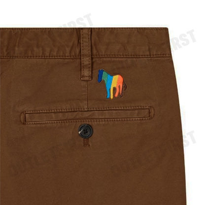 PAUL SMITH รุ่น MEN'S ZEBRA SHORT BROWN CODE: M2R-035R-M21553 66 กางเกงขาสั้น กางเกงขาสั้นผู้ชาย กางเกง
