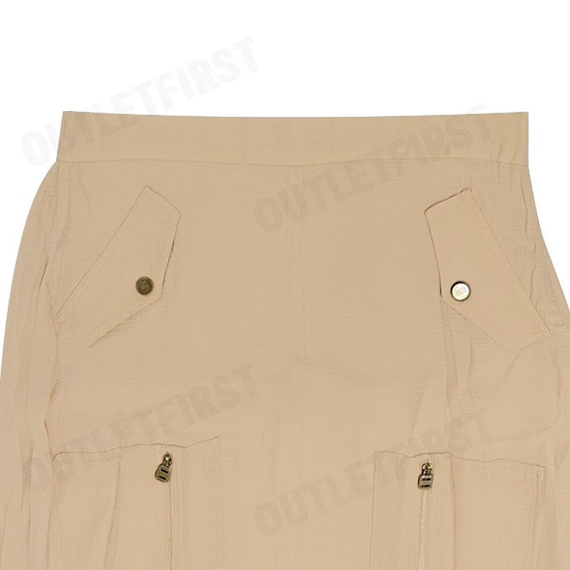 DKNY รุ่น ORGANZA CARGO MIDI SKIRT CODE: P4BNTW56 กระโปรงยาว กระโปรงทรงเอ กระโปรงคาโก้