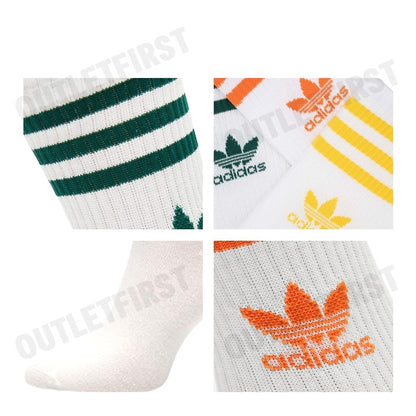 ADIDAS รุ่น MID CUT CREW SOCKS 3 PAIRS CODE: IU2661 ถุงเท้า ถุงเท้ากีฬา ถุงเท้าข้อยาว
