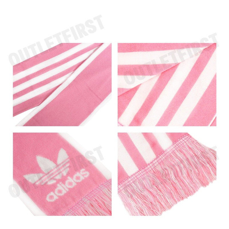 ADIDAS รุ่น ADICOLOR FOOTBALL CHEERING SCARF CODE: IY4644 ผ้าพันคอ ผ้าคลุมไหล่ ผ้าพันคอปลายริ้ว