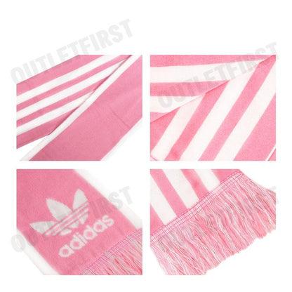 ADIDAS รุ่น ADICOLOR FOOTBALL CHEERING SCARF CODE: IY4644 ผ้าพันคอ ผ้าคลุมไหล่ ผ้าพันคอปลายริ้ว
