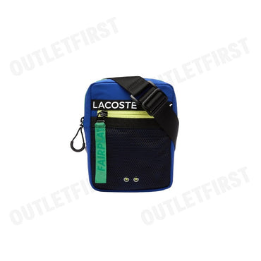 LACOSTE รุ่น  UNISEX BRANDED BAND NYLON FLAT CROSSOVER BAG CODE: NU3797UH J77 กระเป๋า กระเป๋าสะพายข้าง กระเป๋าแฟชั่น