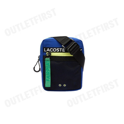 LACOSTE รุ่น  UNISEX BRANDED BAND NYLON FLAT CROSSOVER BAG CODE: NU3797UH J77 กระเป๋า กระเป๋าสะพายข้าง กระเป๋าแฟชั่น