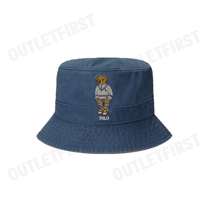 POLO RALPH LAUREN รุ่น  POLO BEAR COTTON BUCKET HAT CODE: 710900276001 หมวกบักเก็ต หมวกกันแดด หมวกแฟชั่น