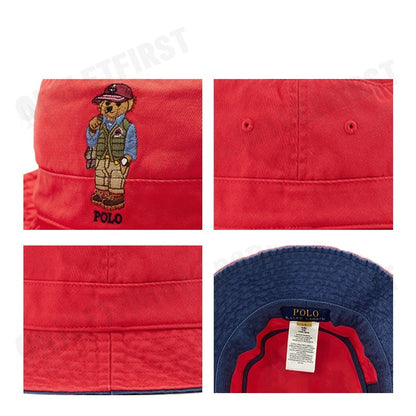 POLO RALPH LAUREN รุ่น POLO BEAR COTTON BUCKET HAT CODE: 710900276002 หมวกบักเก็ต หมวกกันแดด หมวกแฟชั่น