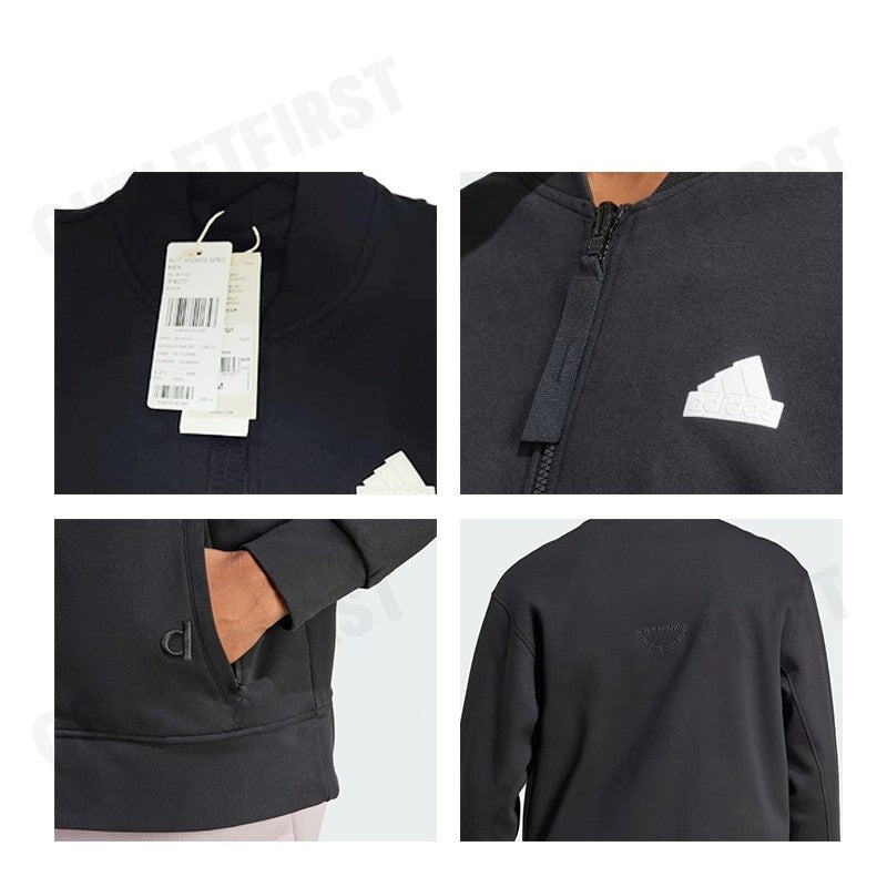 ADIDAS รุ่น  ADIDAS EMBROIDERY DOUBLEKNIT BOMBER JACKET CODE : IP4070 เสื้อแจ็คเก็ต  แจ็คเก็ตผู้ชาย เสื้อผู้ชาย