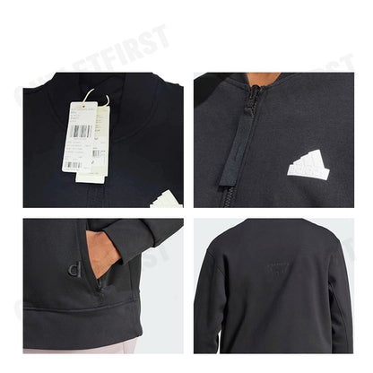 ADIDAS รุ่น  ADIDAS EMBROIDERY DOUBLEKNIT BOMBER JACKET CODE : IP4070 เสื้อแจ็คเก็ต  แจ็คเก็ตผู้ชาย เสื้อผู้ชาย