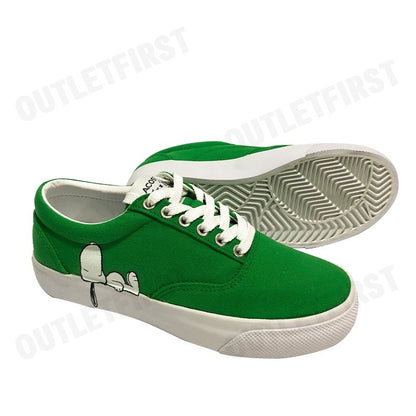 LACOSTE รุ่น  WOMEN'S JUMP SERVE LACE LACOSTE X PEANUTS SNEAKERS CODE: 7-42CFA00271R7 รองเท้าผ้าใบ รองเท้าผู้หญิง
