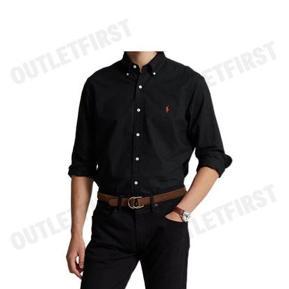 POLO RALPH LAUREN รุ่น  CLASSIC FIT GARMENT-DYED OXFORD SHIRT CODE: 710733596001 เสื้อเชิ้ตแขนยาว เสื้อเชิ๊ต เสื้อผู้ชาย