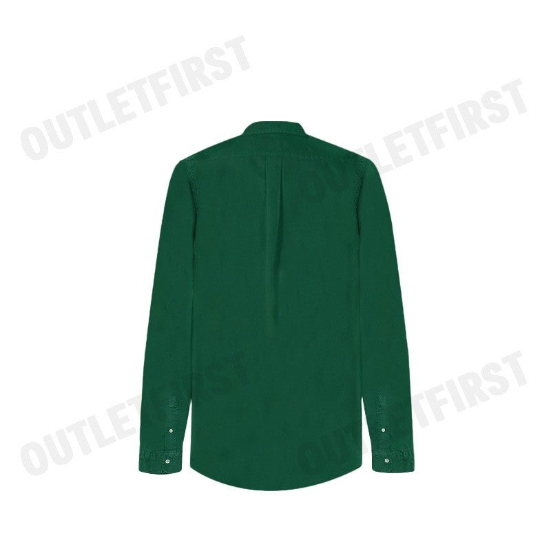 POLO RALPH LAUREN รุ่น  CLASSIC FIT GARMENT-DYED OXFORD SHIRT CODE: 710852165013 เสื้อเชิ้ตแขนยาว เสื้อผู้ชาย เสื้อเชิ๊ต