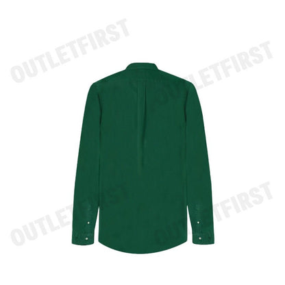 POLO RALPH LAUREN รุ่น  CLASSIC FIT GARMENT-DYED OXFORD SHIRT CODE: 710852165013 เสื้อเชิ้ตแขนยาว เสื้อผู้ชาย เสื้อเชิ๊ต