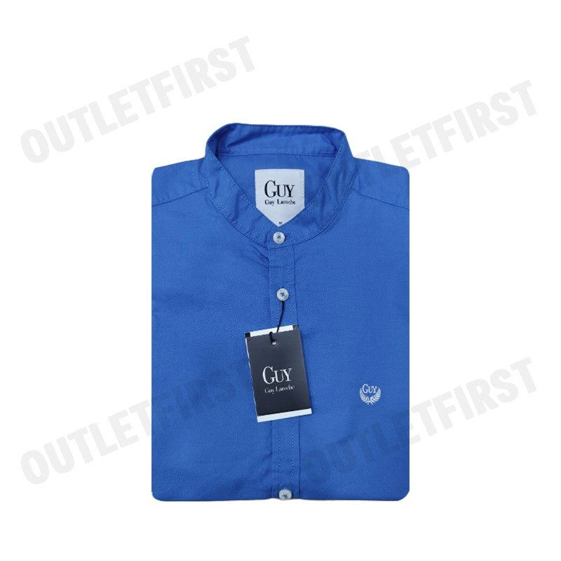 GUY LAROCHE รุ่น  MEN'S LONG SLEEVE SHIRT WITH CHINESE COLLAR CODE: DAC6281S0BU เสื้อเชิ้ตแขนยาว เสื้อผู้ชาย เสื้อเชิ๊ต
