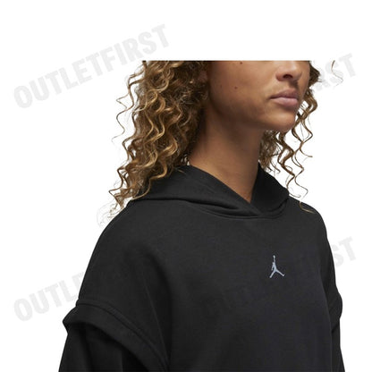 NIKE รุ่น JORDAN SPORT WOMEN'S FLEECE HOODIE CODE: FB4609 010 เสื้อสเวตเตอร์แขนยาว เสื้อฮู้ด เสื้อฮู้ดผู้หญิง