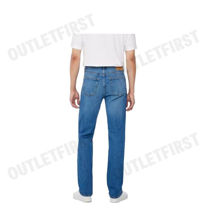 CALVIN KLEIN JEANS รุ่น MEN'S STANDARD STRAIGHT FIT JEANS CODE: 40TM748 EFD กางเกงยีนส์ กางเกงยีนส์ขาวยาว เกงเกงยีนส์