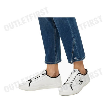 CALVIN KLEIN JEANS รุ่น WOMEN'S CHUNKY CUPSOLE LACE CODE: YW01453 01W รองเท้าผ้าใบ รองเท้าผ้าใบผู้หญิง รองเท้า