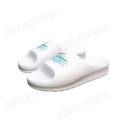 LACOSTE รุ่น MEN'S SERVE SLIDE 2.0 SLIDES CODE: 745CMA00051R4 รองเท้าแตะ รองเท้าแตะผู้ชาย รองเท้าแตะสลิปออน
