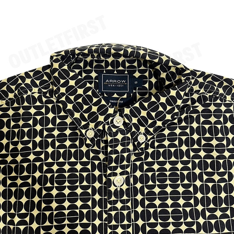 ARROW รุ่น COTTON SHORT SLEEVES SHIRT CODE: MACM506W2CSYE เสื้อเชิ้ตแขนสั้น เสื้อเชิ้ตคอปก เสื้อเชิ้ตผู้ชาย