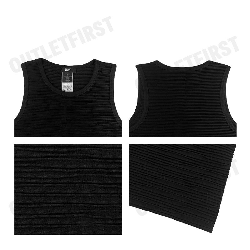 DKNY รุ่น SLEEVELESS SEAMLESS TOP CODE: P4ASAN93 BLK เสื้อกล้ามแขนกุด เสื้อกล้ามลูกฟูก เสื้อกล้ามผู้หญิง