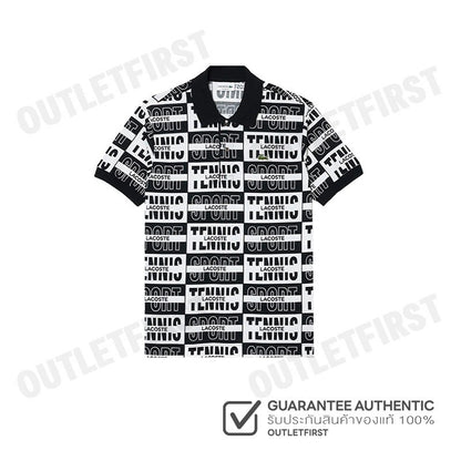LACOSTE รุ่น ORIGINAL L.12.12 TWO TONE BADGE PRINT POLO SHIRT CODE: PH2057 10 001 เสื้อโปโล เสื้อโปโลแขนสั้น