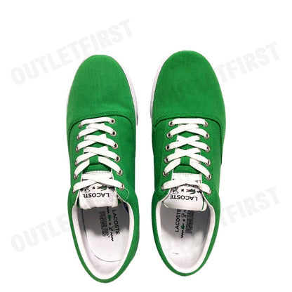 LACOSTE รุ่น JUNIORS' JUMP SERVE LACE CANVAS LACOSTE X PEANUTS TRAINERS CODE: 7-42CUJ00041R7 รองเท้าผ้าใบ รองเท้า