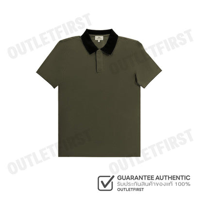 CK CALVIN KLEIN รุ่น COTTON STRETCH PIQUE SHORT SLEEVE POLO (MILITARY) CODE: 0578K M703TC เสื้อโปโล เสื้อโปโลผู้ชาย