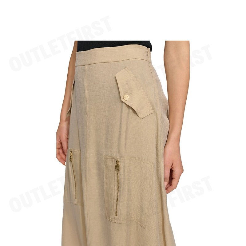 DKNY รุ่น ORGANZA CARGO MIDI SKIRT CODE: P4BNTW56 กระโปรงยาว กระโปรงทรงเอ กระโปรงคาโก้