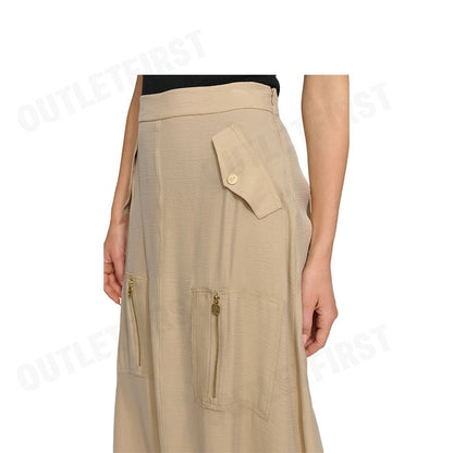 DKNY รุ่น ORGANZA CARGO MIDI SKIRT CODE: P4BNTW56 กระโปรงยาว กระโปรงทรงเอ กระโปรงคาโก้