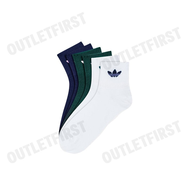 ADIDAS รุ่น MID-CALF SOCKS (3 PAIRS) CODE: IL5028 ถุงเท้า ถุงเท้าข้อยาว ถุงเท้าUnisex