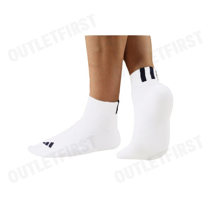 ADIDAS รุ่น 3-STRIPES ANKLE SOCKS CODE: IY7618 ถุงเท้า ถุงเท้าข้อสั้น ถุงเท้าสีขาว