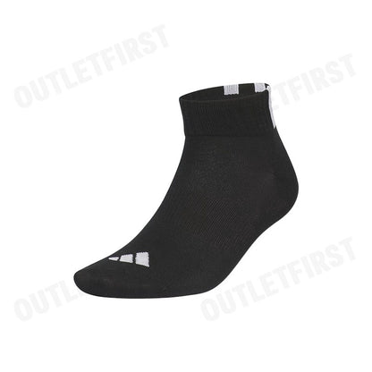 ADIDAS รุ่น 3-STRIPES ANKLE SOCKS CODE: IY7620 ถุงเท้า ถุงเท้าข้อสั้น ถุงเท้าสีดำ