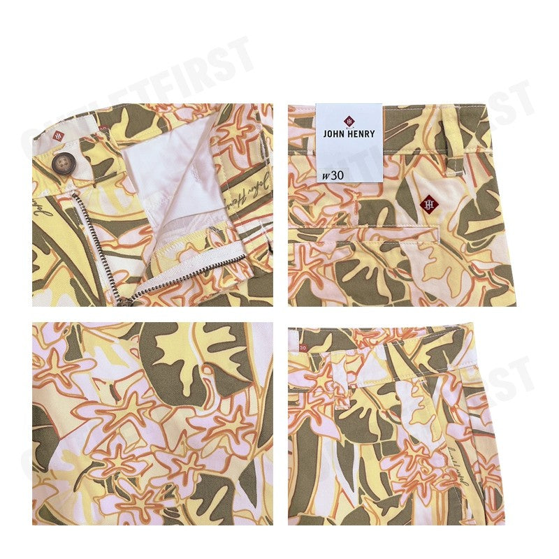 JOHN HENRY รุ่น MEN'S COTTON OCEAN SHORTS (MULTICOLOR) CODE: JH S224MSHSM01 กางเกงขาสั้น กางเกงขาสั้นผู้ชาย กางเกง