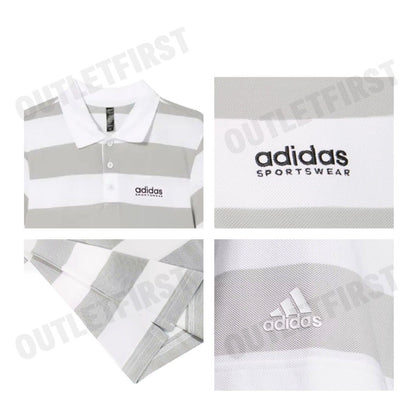 ADIDAS รุ่น PIQUE STRIPE POLO SHIRT CODE: JI9059 เสื้อโปโล เสื้อโปโลแขนสั้น เสื้อโปโลผู้ชาย