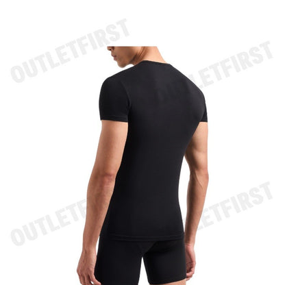ARMANI EXCHANGE รุ่น PACK OF 2 JERSEY T-SHIRTS CODE: 956005 CC282 42520 เซ็ทเสื้อยืดคอกลม 2 ตัว เสื้อแขนสั้น เสื้อขาวดำ
