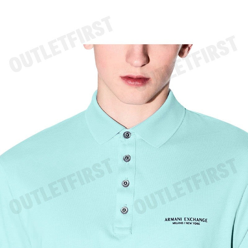ARMANI EXCHANGE รุ่น POLO SHIRT IN MILAN / NEW YORK JERSEY CODE: 8NZF80 Z8H4Z 15CY เสื้อโปโล เสื้อแขนสั้น เสื้อผู้ชาย