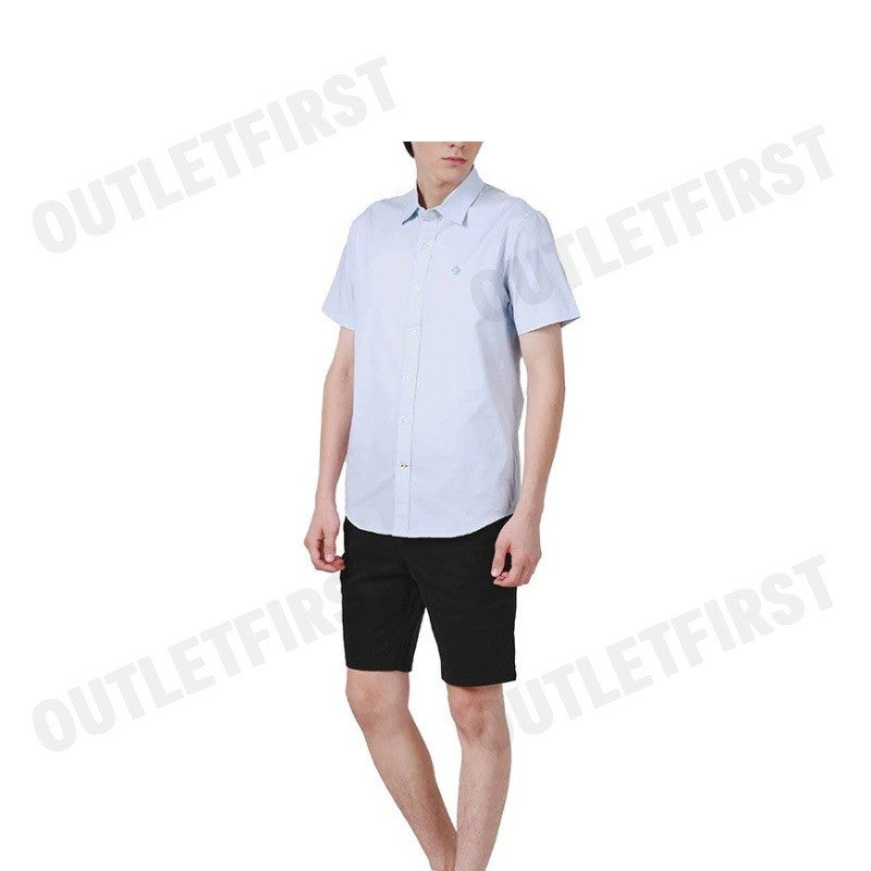 JOHN HENRY รุ่น MEN'S SHORT SLEEVES SLIM FIT SHIRT (BLUE) CODE: JH F424MSSSM40 เสื้อเชิ้ต เสื้อแขนสั้น เสื้อผู้ชาย