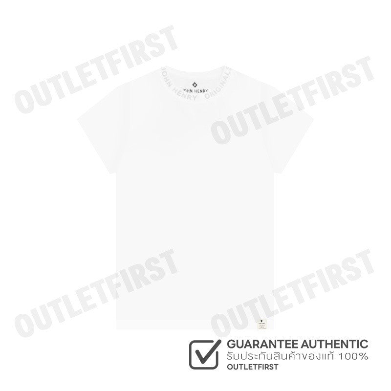 JOHN HENRY รุ่น MEN'S SLIM FIT T-SHIRT (WHITE) CODE: JH F324MTSSM28 เสื้อยืดคอกลม เสื้อยืดผู้ชาย เสื้อยืดแขนสั้น