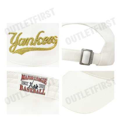 MLB รุ่น NEW YEAR SNAKE STRUCTURED BALL CAP MODEL CODE: 3ACPQ015N 50CRM หมวกแก็ป หมวกเบสบอล หมวกสีครีม