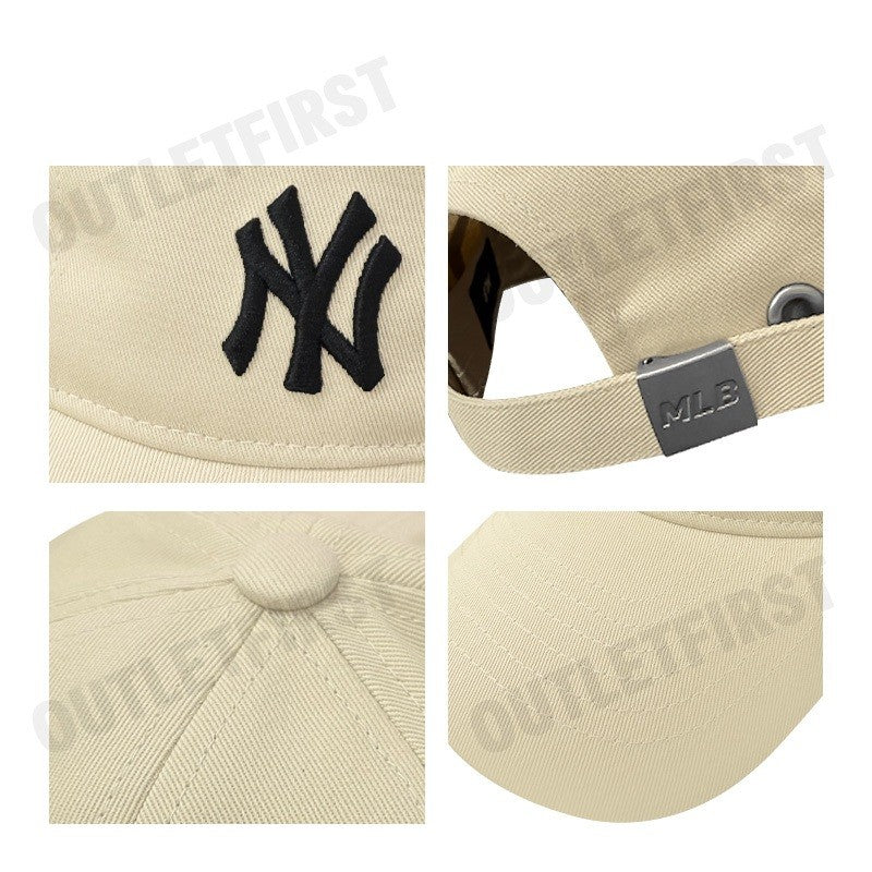 MLB รุ่น SCRIPT TAIL UNSTRUCTURED NEW YORK YANKEES BALL CAP CODE: 3ACPIJ01N 50BGS หมวกแก็ป หมวกเบสบอล หมวกสีครีม