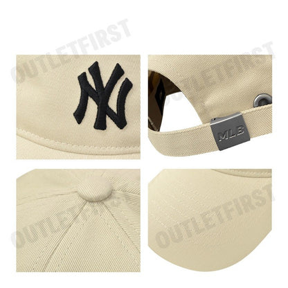 MLB รุ่น SCRIPT TAIL UNSTRUCTURED NEW YORK YANKEES BALL CAP CODE: 3ACPIJ01N 50BGS หมวกแก็ป หมวกเบสบอล หมวกสีครีม
