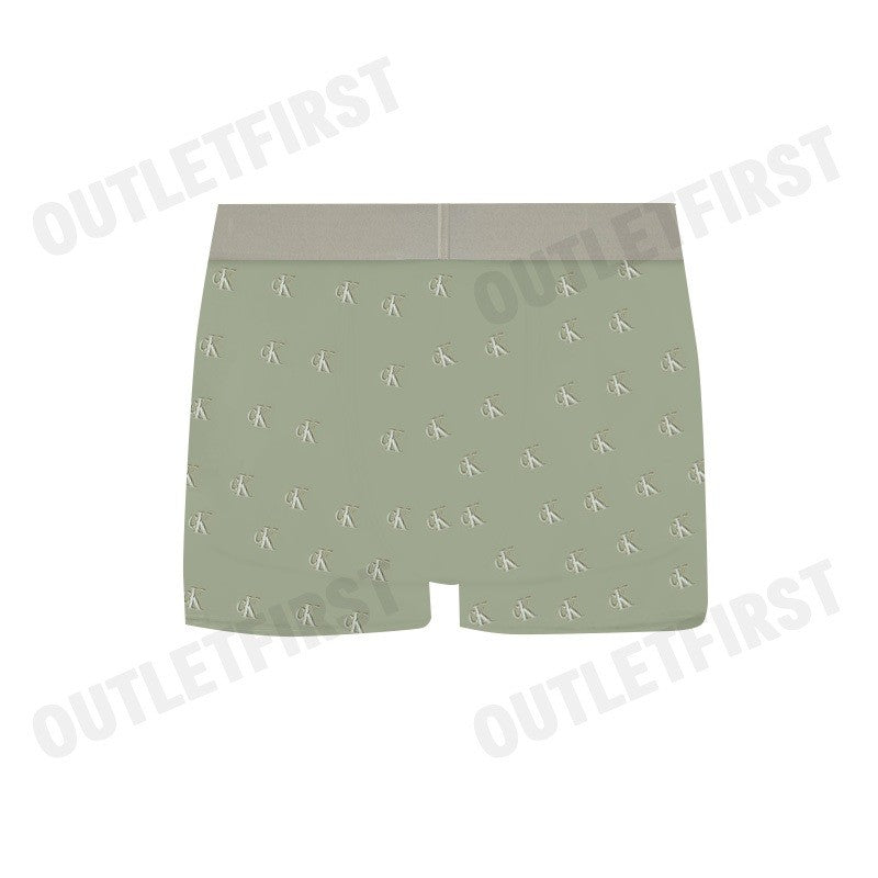 CALVIN KLEIN รุ่น ESTABLISHED LOW RISE TRUNK CODE: NB4079 PDA  กางเกงชั้นในผู้ชาย กางเกงใน กางเกงสีเขียว
