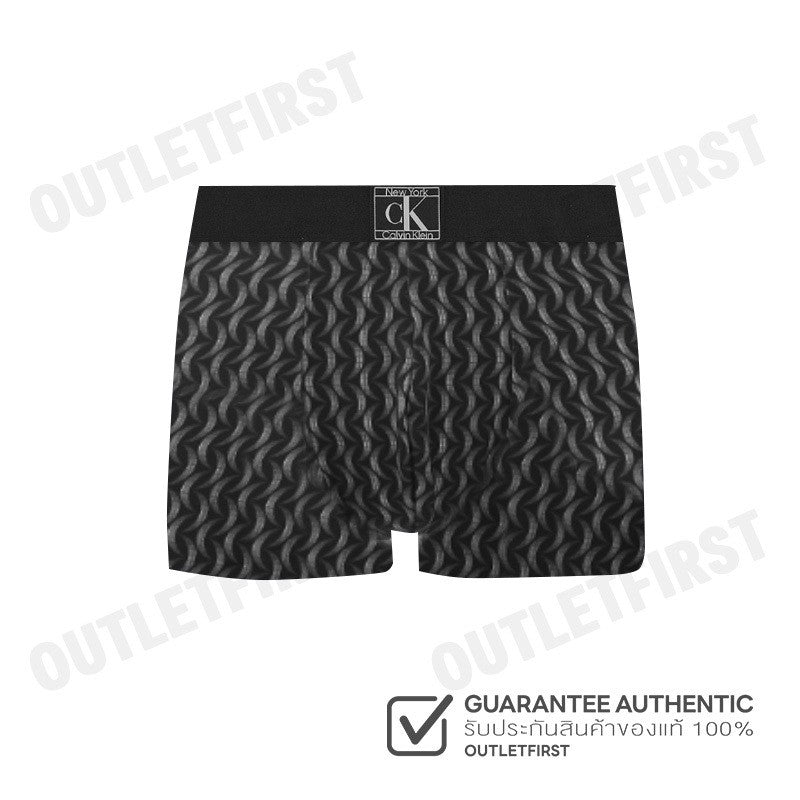 CALVIN KLEIN รุ่น ESTABLISHED LOW RISE TRUNK CODE: NB4079 PCR กางเกงชั้นในผู้ชาย กางเกงบ๊อกเซอร์ สีดำ กางเกงใน