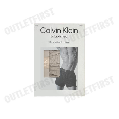 CALVIN KLEIN รุ่น MEN'S CK 1996 COTTON BOXER CODE: NM2654 PDA  บ๊อกเซอร์ กางเกงใน กางเกงขาสั้นผู้ชาย