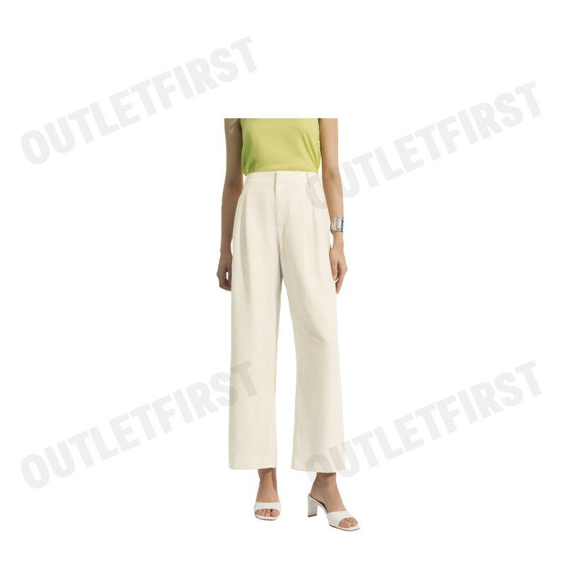 G2000 รุ่น WOMEN RELAXED STRAIGHT LEG PANTS CODE: 43266003 04 กางเกงขายาวผู้หญิง กางเกงสีครีม กางเกงจีทูเทาซัน