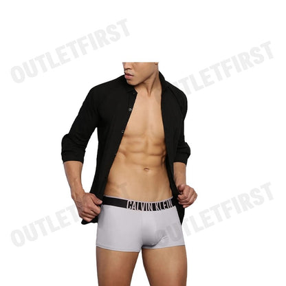 CALVIN KLEIN รุ่น INTENSE POWER ULTRA COOLING LOW RISE TRUNKS CODE: NB3836 OQ9 กางเกงชั้นในผู้ชาย กางเกงใน สีเทา