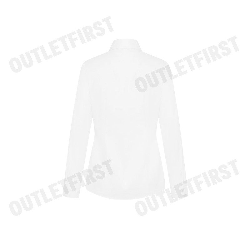 G2000 รุ่น WOMEN'S SLIM FIT SHIRT CODE: 46223183 00 เสื้อเชิ้ตแขนยาว เสื้อผู้หญิง เสื้อสีขาว