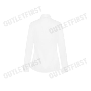 G2000 รุ่น WOMEN'S SLIM FIT SHIRT CODE: 46223183 00 เสื้อเชิ้ตแขนยาว เสื้อผู้หญิง เสื้อสีขาว