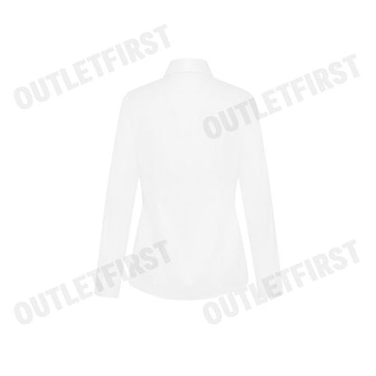 G2000 รุ่น WOMEN'S SLIM FIT SHIRT CODE: 46223183 00 เสื้อเชิ้ตแขนยาว เสื้อผู้หญิง เสื้อสีขาว